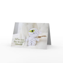 Cute Cat Vem Springa i världen? Ghouls! Halloween