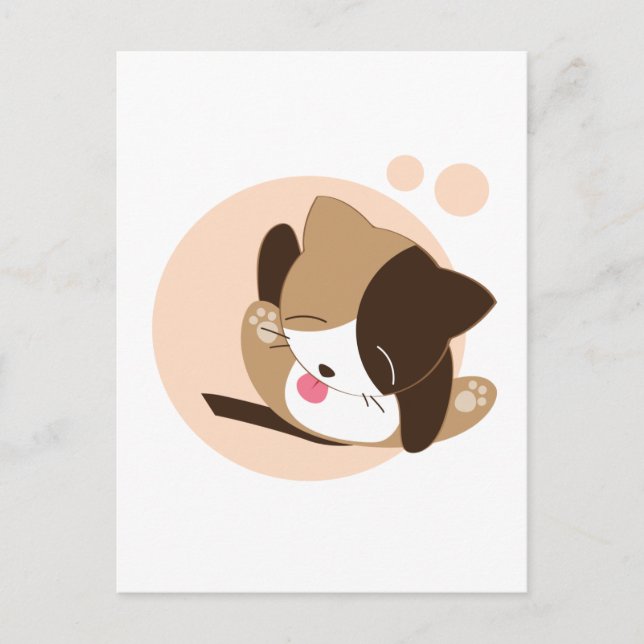 Cute Cat Vykort (Framsida)