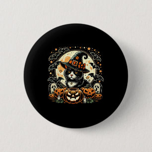 Cute Cat Witch Halloween - Spooky Pumpkin Art Knapp