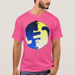 Cute Cat Ying Yang, Yin Yang T Shirt