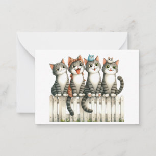 Cute Cate Card Anteckningskort