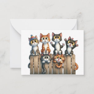 Cute Cate Card Anteckningskort