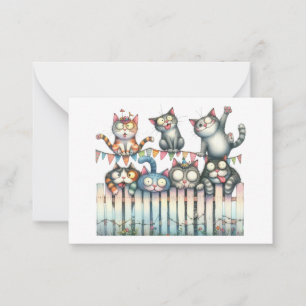 Cute Cate Card Anteckningskort