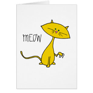 Cute Cate Card Hälsningskort