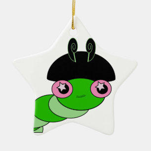 Cute Caterkvar Julgransprydnad Keramik