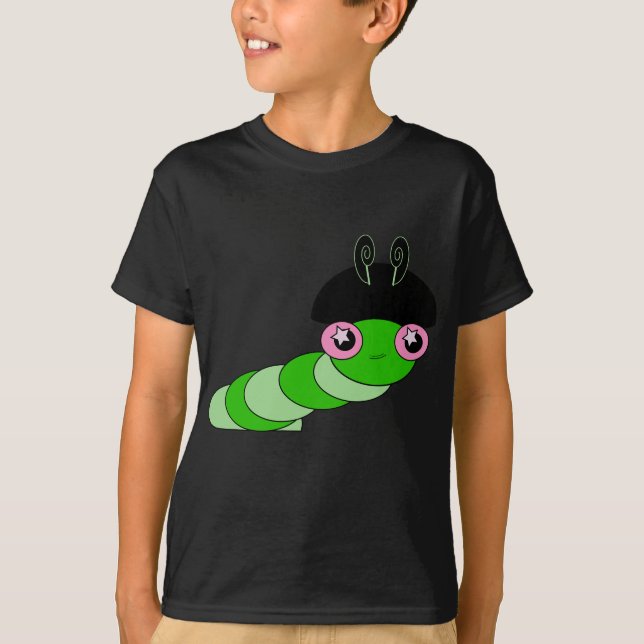 Cute Caterkvar Tee Shirt (Framsida)