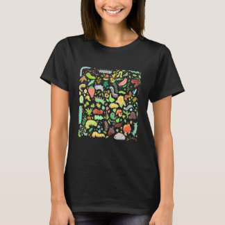  Cute Caterpelars med fruktblommor T Shirt