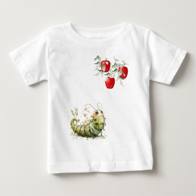 Cute Caterpillar T Shirt (Framsida)