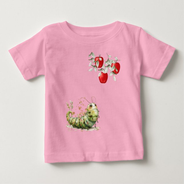Cute Caterpillar T Shirt (Framsida)