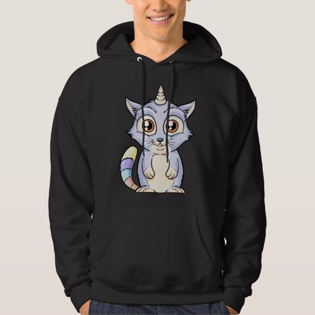Cute Caticorn Hoodie (Framsida)