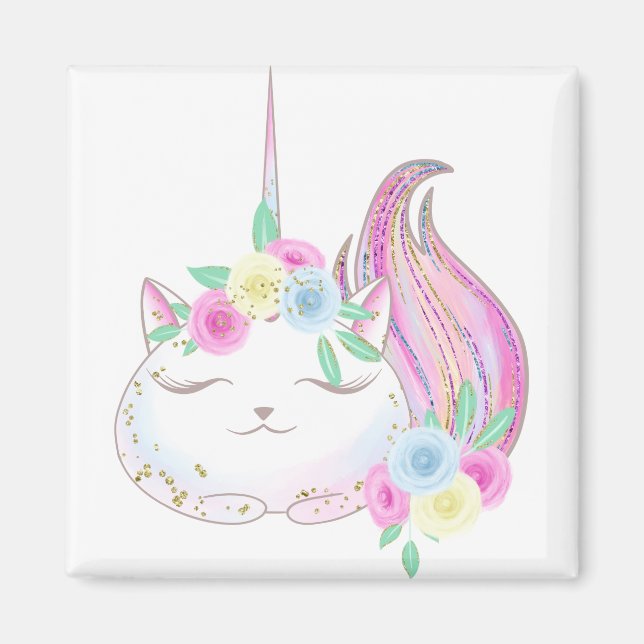 Cute Caticorn Magnet (Framsidan)