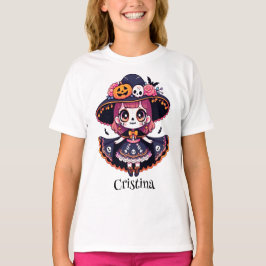 Cute catrina girl halloween personalized t shirt