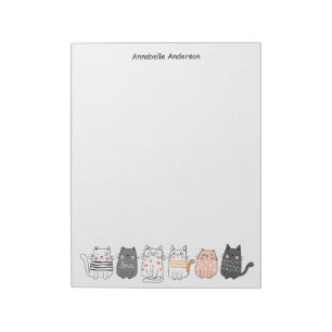 Cute Cats all in the Rod Personalize Anteckningsblock