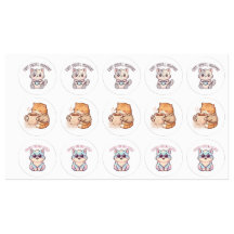 Cute Cats and Coffee Sticker Sheet