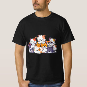 Cute Cats Anime Kawaii Japanska Otaku Neko Gift Wo T Shirt