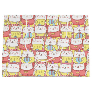 Cute Cats Birthday Gift Bag