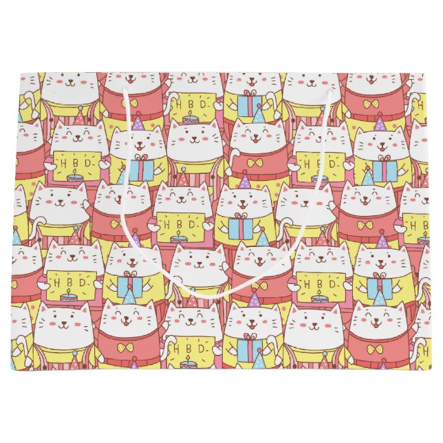 Cute Cats Birthday Gift Bag (Framsidan)