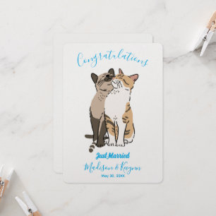 Cute Cats Bröllop-kort Inbjudningar