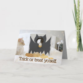Cute Cats Bus eller godis You Halloween Kort