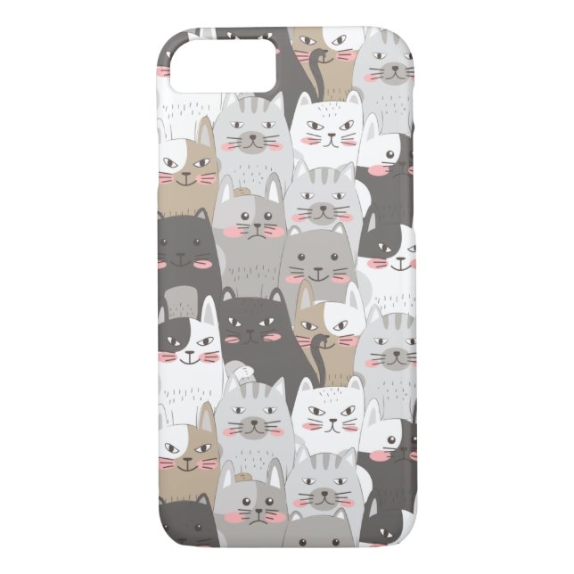 Cute Cats Case-Mate iPhone Skal (Baksida)