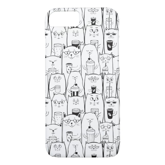 Cute Cats Case-Mate iPhone Skal (Baksida)