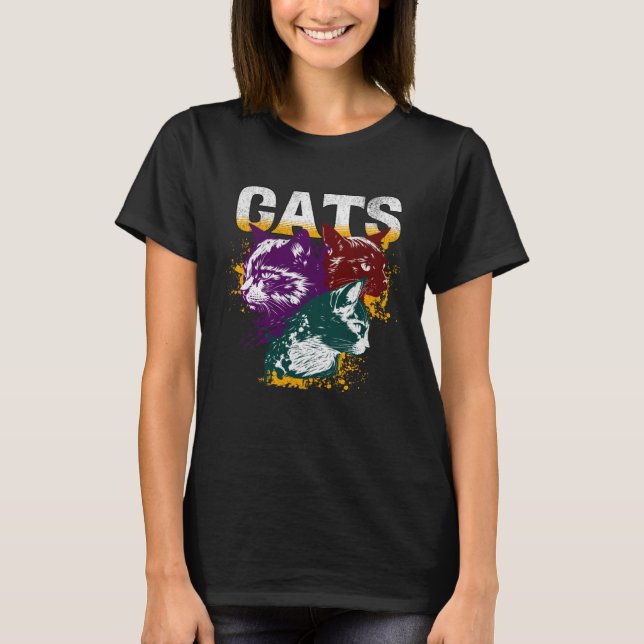 Cute Cats Cat  Cat Owner Kitten  Men Women Kids T Shirt (Framsida)