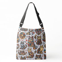 Cute Cats Doodle Kor Body Bag