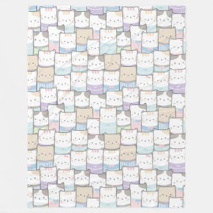 Cute Cats Fleece Blanket