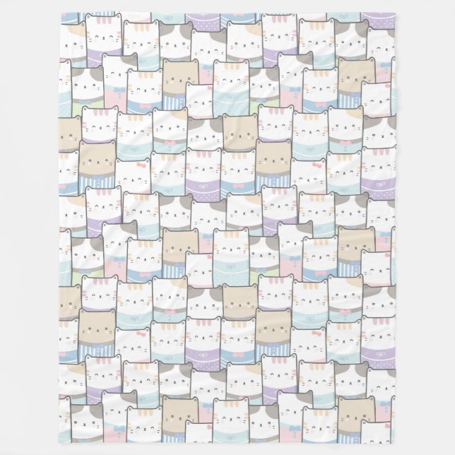 Cute Cats Fleece Blanket (Framsidan)