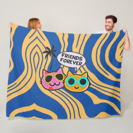 Cute Cats Fleece Blanket!