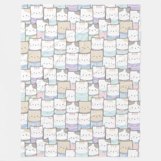 Cute Cats Fleece Blanket (Framsidan)