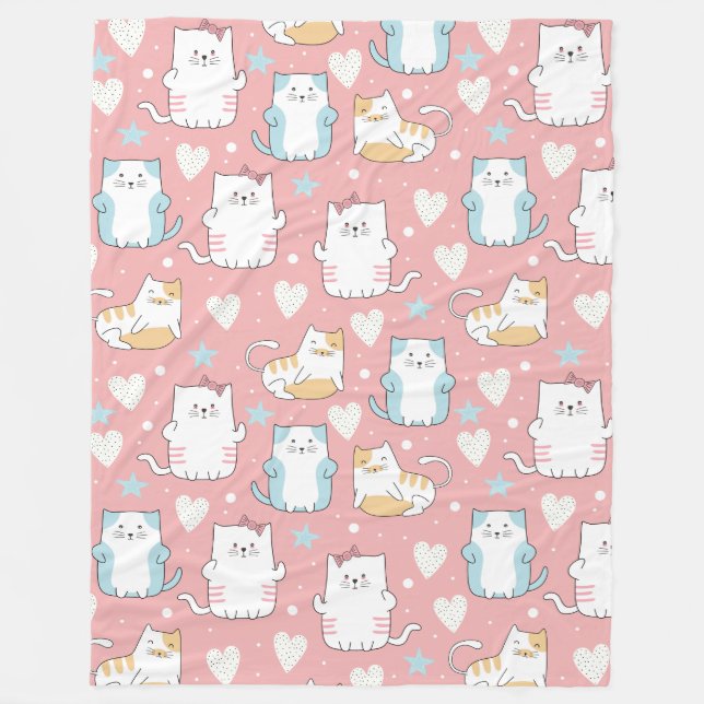 Cute Cats Fleece Blanket (Framsidan)