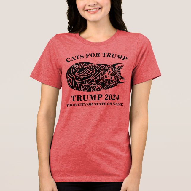 Cute Cats for Trump T Shirt (Framsida)