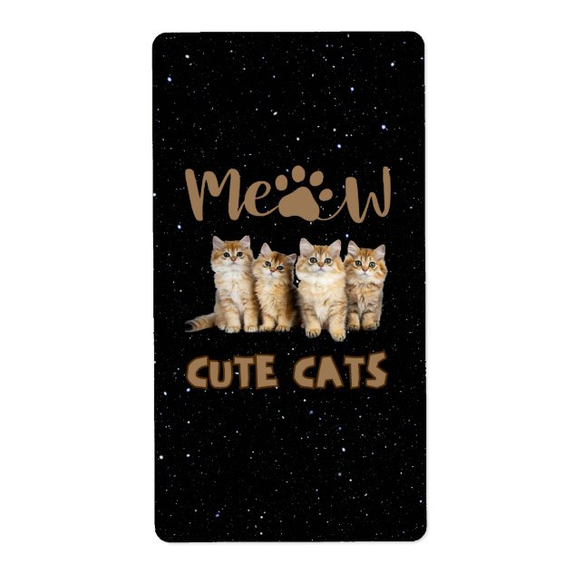 Cute Cats Fraktsedel (Framsidan)