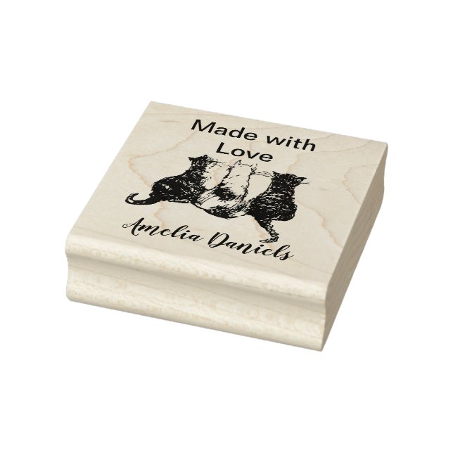 Cute Cats Handgjord av Stämpel (Stämpel)