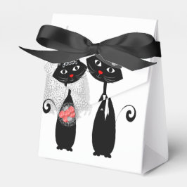 Cute Cats Hipster Bride and Groom Purrrfect! Presentaskar