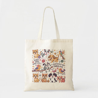 Cute Cats Hundar & Birds Tygkasse