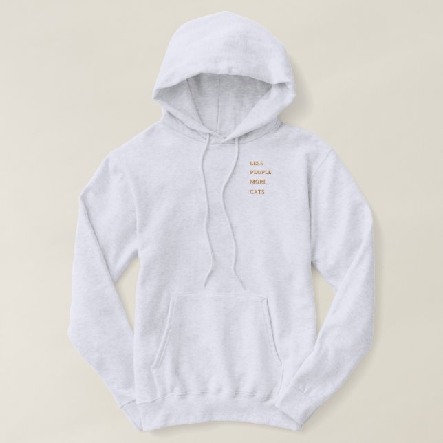 Cute Cats Illustration Unisex Hoodie (Design framsida)