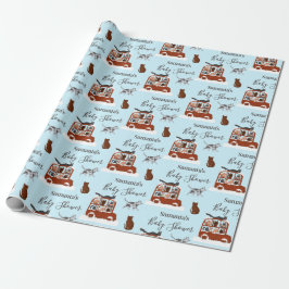Cute Cats in car Winter Birthday Baby Gift Presentpapper