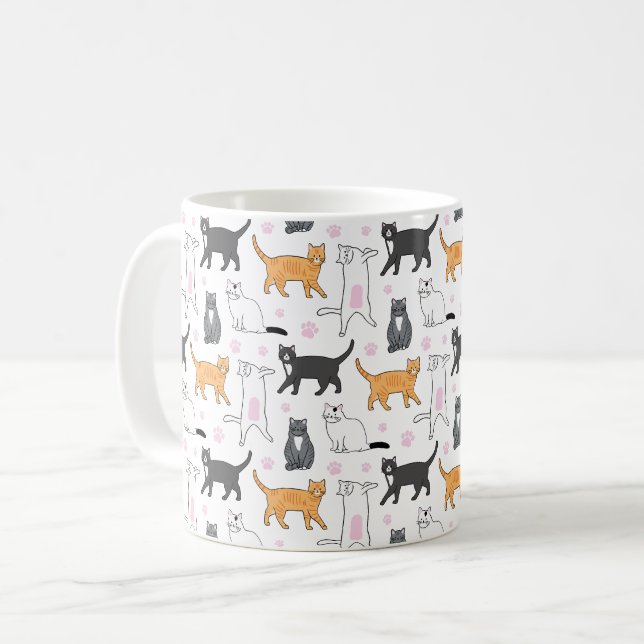 Cute Cats Kaffemugg (Framsida vänster)