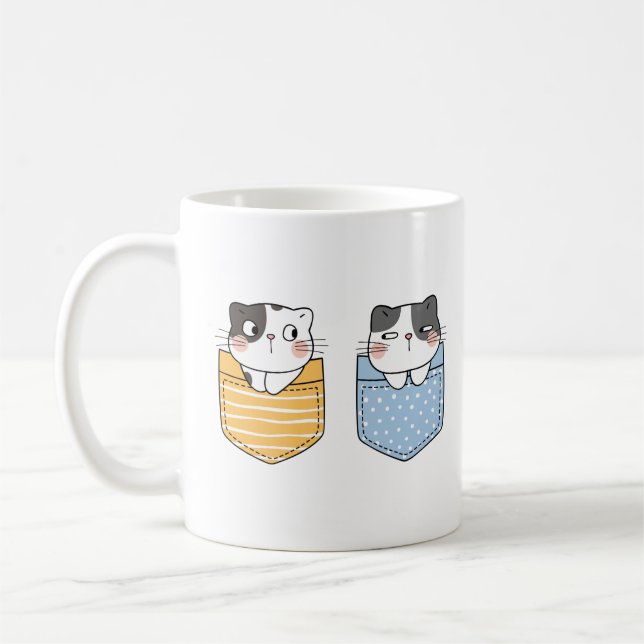 Cute Cats Kaffemugg (Vänster)