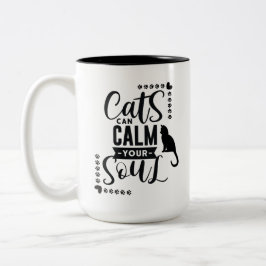 Cute Cats kan Lugn din sjö Två-Tonad Mugg