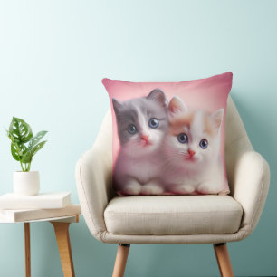Cute Cats Kids- Soft Plush Animal Decorative Cushi Kudde