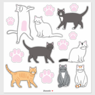 Cute Cats Klistermärken
