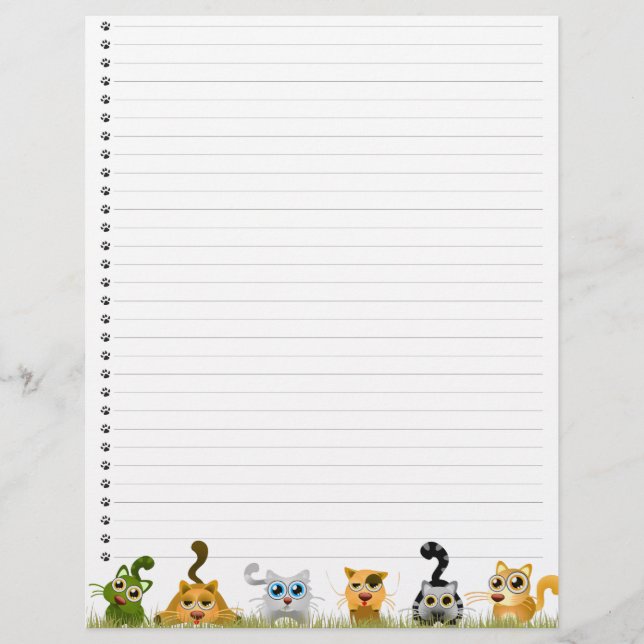 Cute Cats Letter Letterhead (Framsida)
