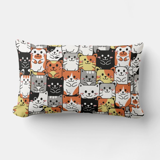 Cute Cats Lumbarkudde (Framsida)