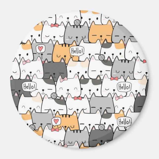 Cute Cats Magnet (Framsidan)