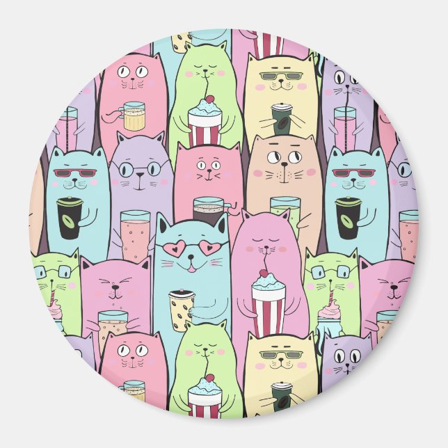 Cute Cats Magnet (Framsidan)