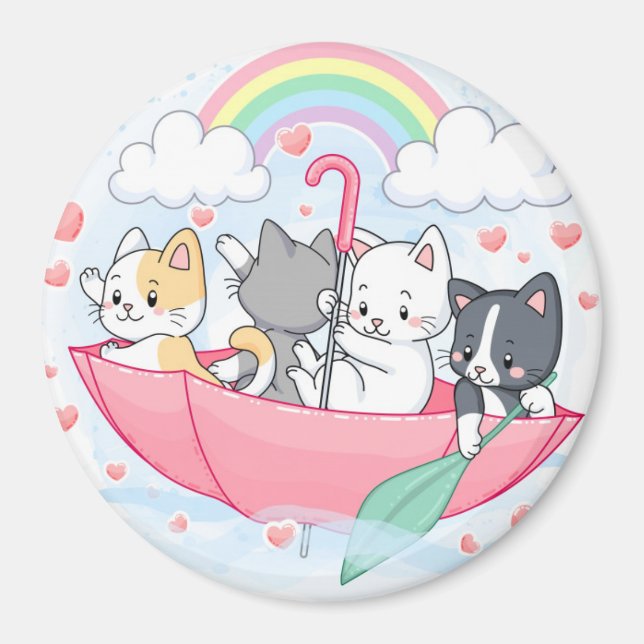 Cute Cats Magnet (Framsidan)