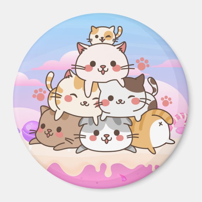 Cute Cats Magnet (Framsidan)